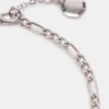Figaro Chain Anklet Silver