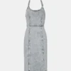 Gia Denim Dress Light Grey
