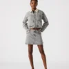 Glacia Denim Jacket Light Grey