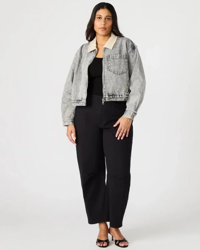 Glacia Denim Jacket Light Grey