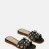 Hadyn Studs Black Leather