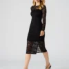 Hailee Lace Dress Black