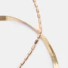 Herringbone Chain Anklet Set Gold