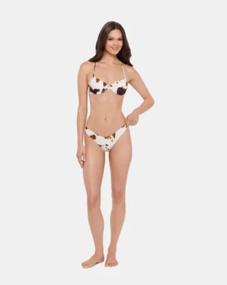 Hideout Bikini Bottom Cow Print