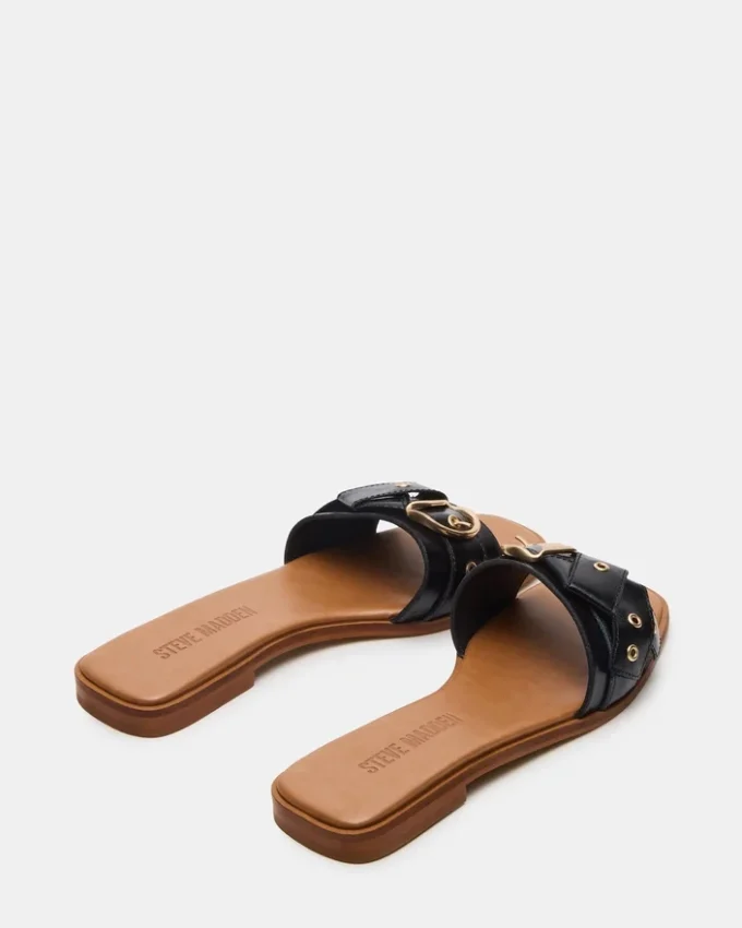 Hilaria Black Leather