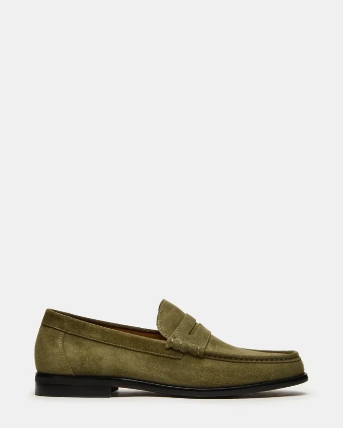 Huckle Green Suede