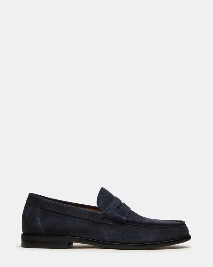Huckle Navy Suede