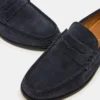 Huckle Navy Suede