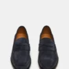 Huckle Navy Suede
