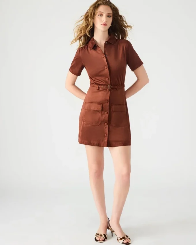 Joliana Dress Dark Fig