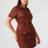 Joliana Dress Dark Fig