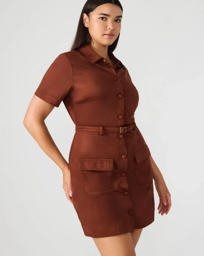 Joliana Dress Dark Fig