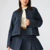 Justina Barn Jacket Deep Indigo