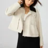 Justina Barn Jacket Oatmeal