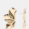 Large Flower Post Earrings Gold