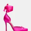 Larina Hot Pink Satin