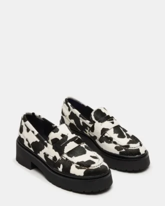 Layken Black Cow Print
