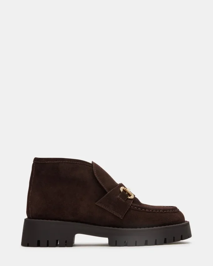 Leon Chocolate Brown Suede