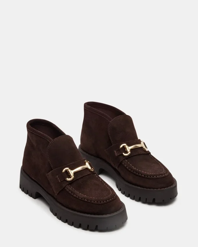 Leon Chocolate Brown Suede