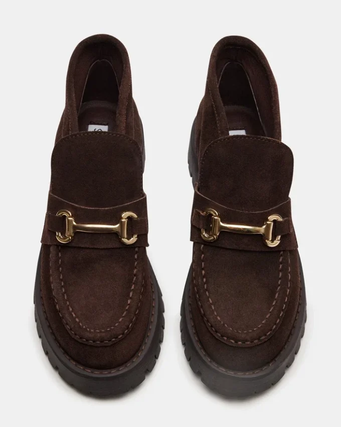 Leon Chocolate Brown Suede