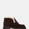 Leon Faux Fur Chocolate Brown Suede