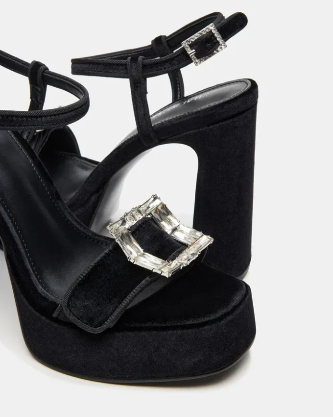 Liandra Buckle Black Velvet