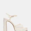 Liandra Embellished White Mesh