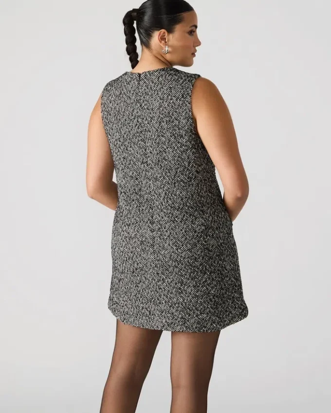 Louie Dress Black/White