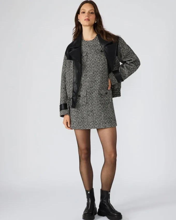 Louie Dress Black/White