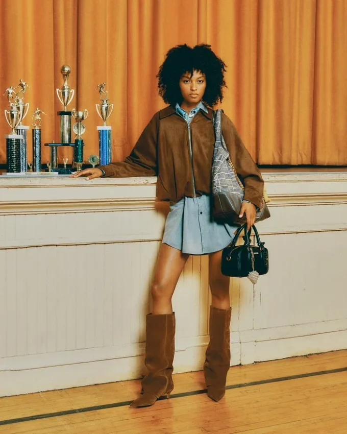 Merit Bag Black Leather