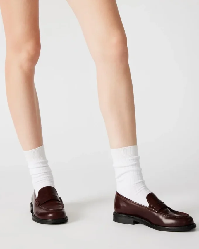 Madison Faux Fur Black Leather