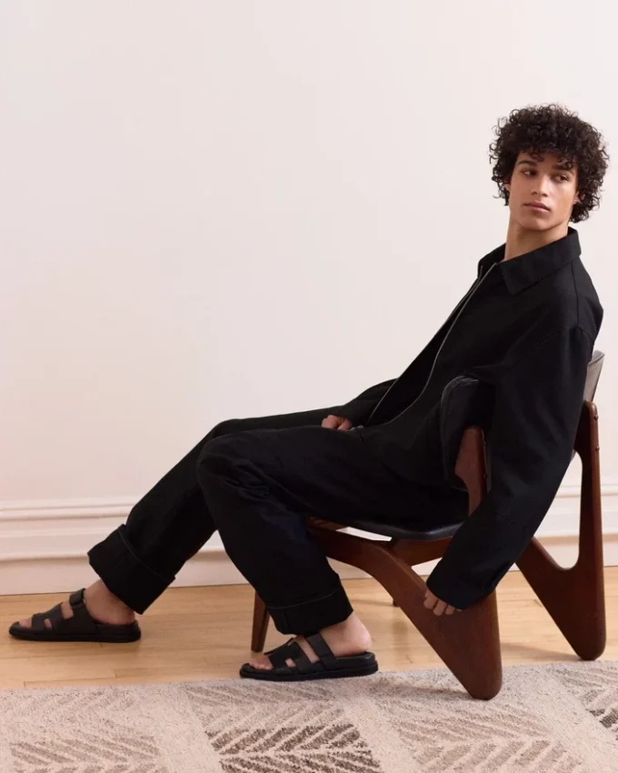 Maiven Black Leather