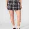 Margo Skirt Brown Plaid