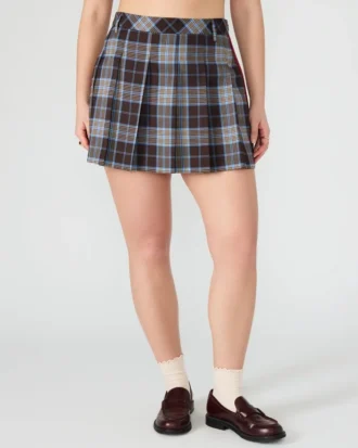 Margo Skirt Brown Plaid