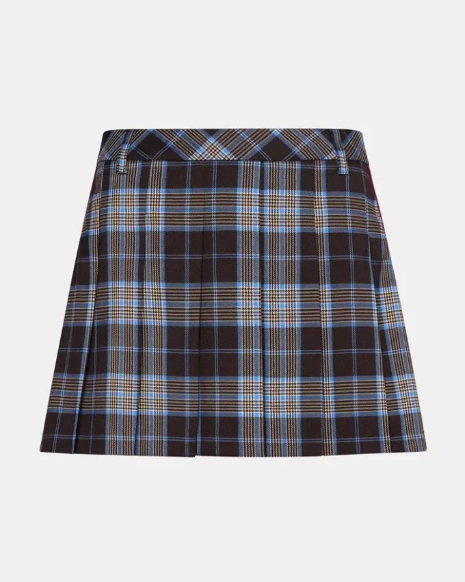 Margo Skirt Brown Plaid