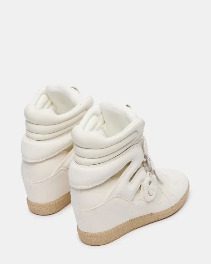 Mavis White Suede