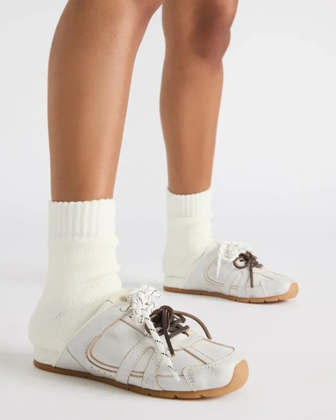 Maysa White Distressed