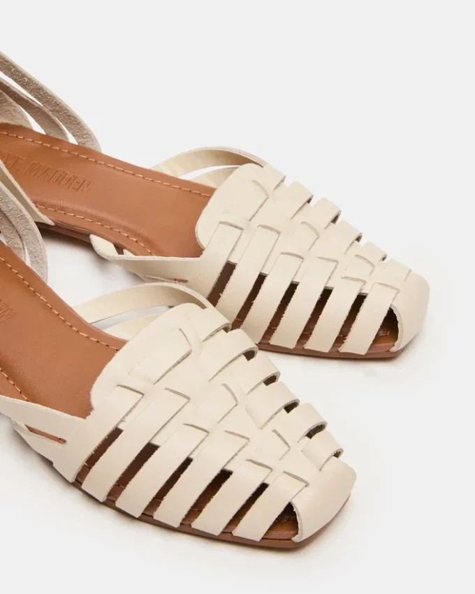 Medlin White Leather