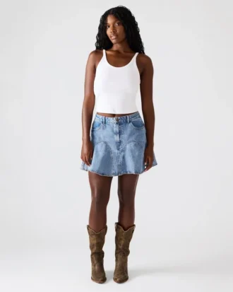 Melany Denim Skirt Forever Blue