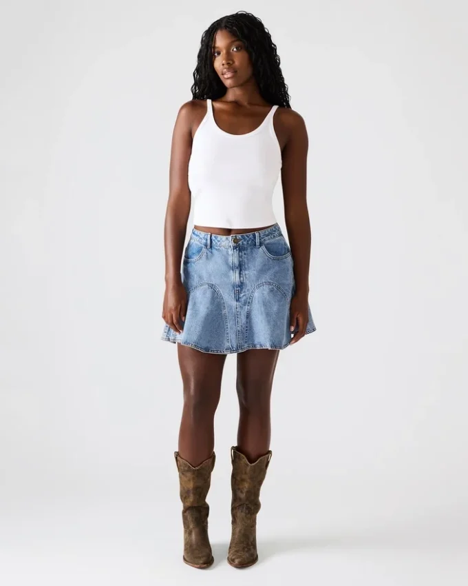 Melany Denim Skirt Forever Blue