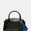 Melodie Bag Black Crocodile