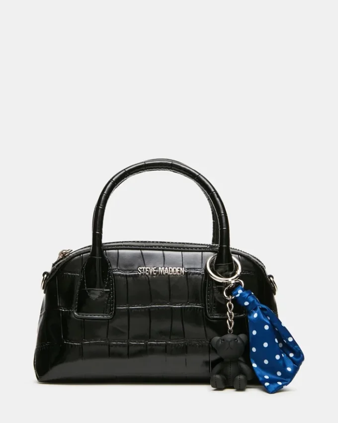 Melodie Bag Black Crocodile