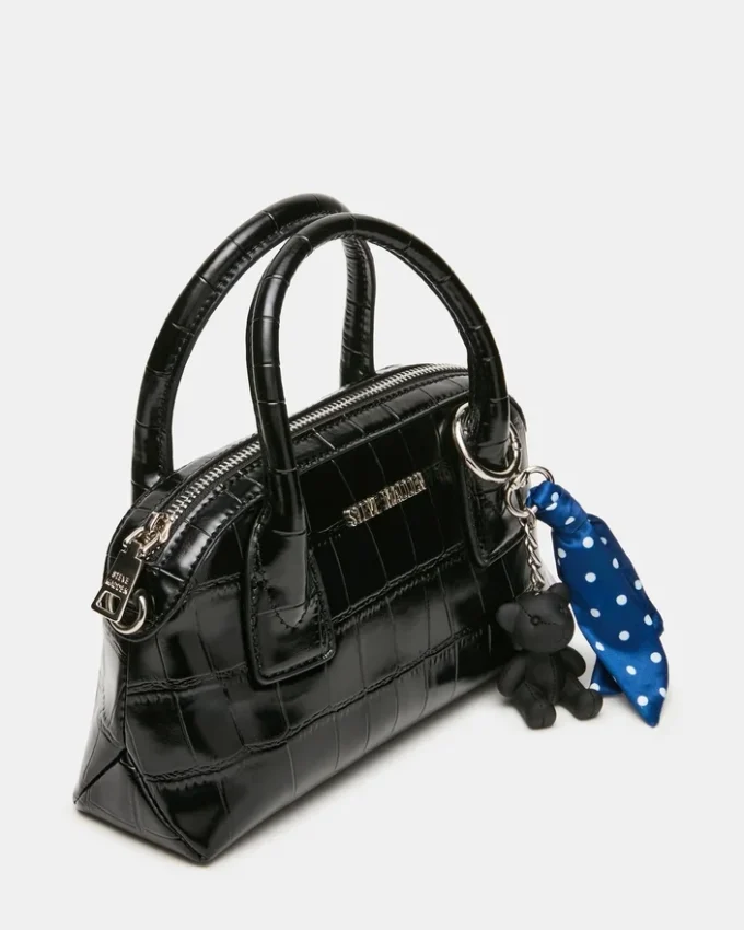 Melodie Bag Black Crocodile