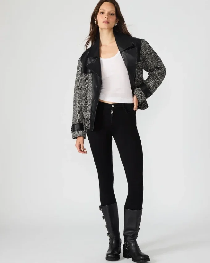 Mercedes Coat Black Multi