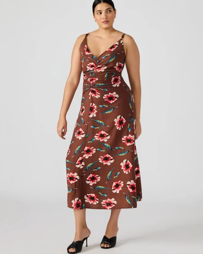 Monroe Dress Brown