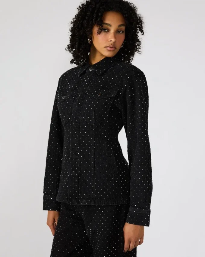 Parc Crystal Jacket Black