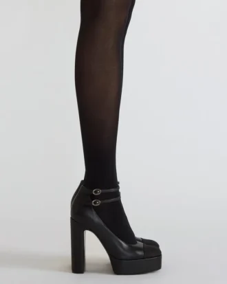 Peyton Black Leather