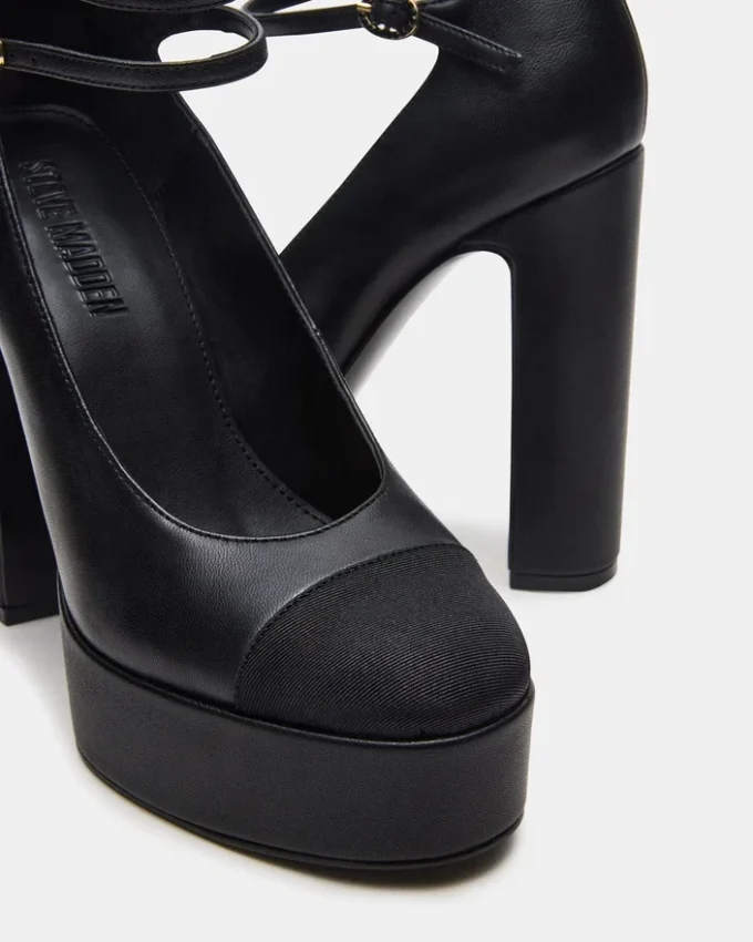 Peyton Black Leather