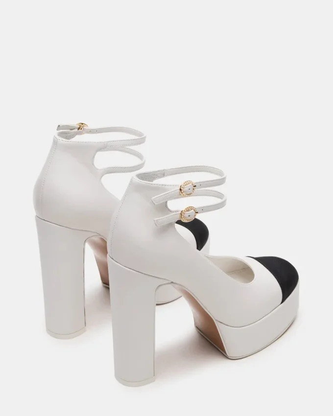 Peyton White Leather