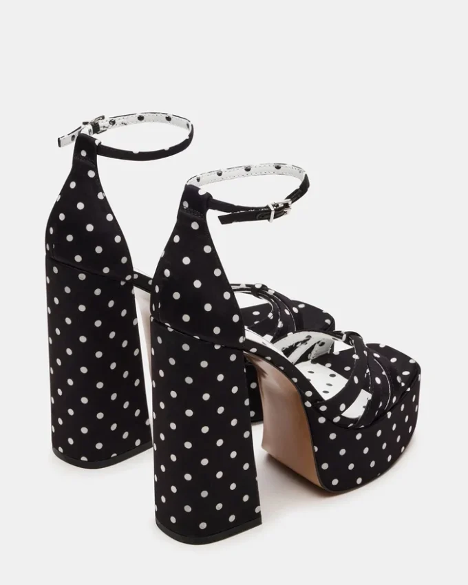 Retro White/Black Polka Dot